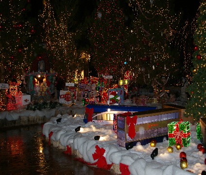 A river with snowy banks